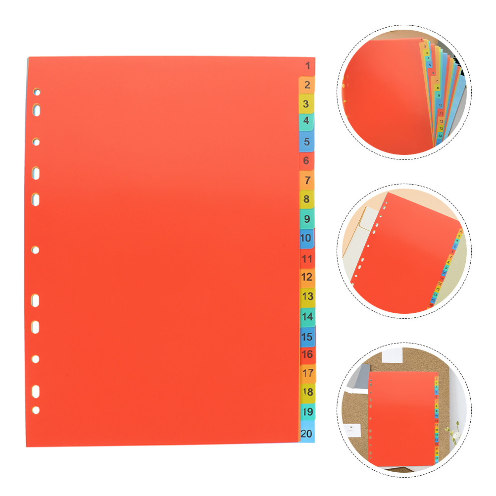 Tab Divider A4 - 2 set di divisori in plastica