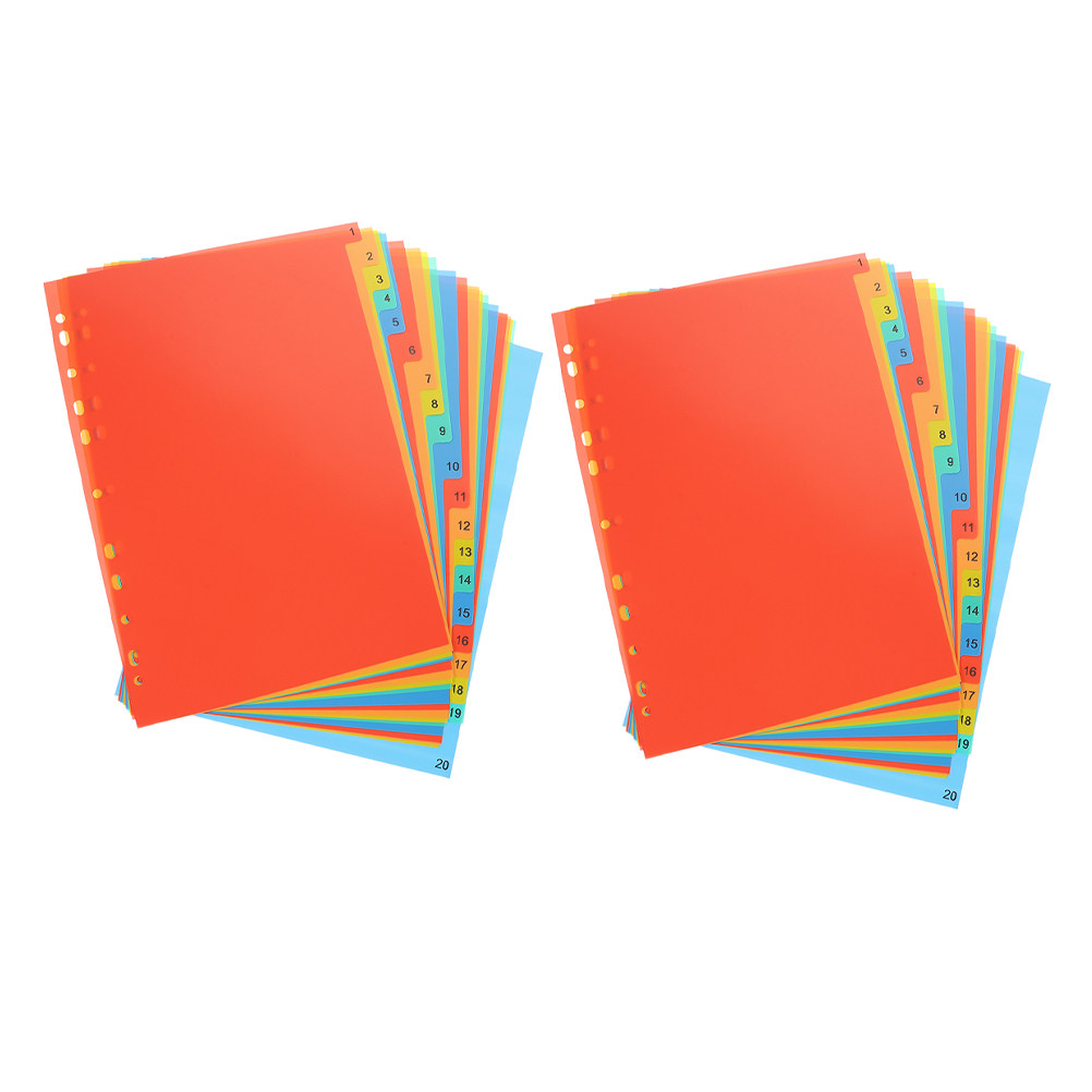 Tab Divider A4 - 2 set di organizer per documenti,