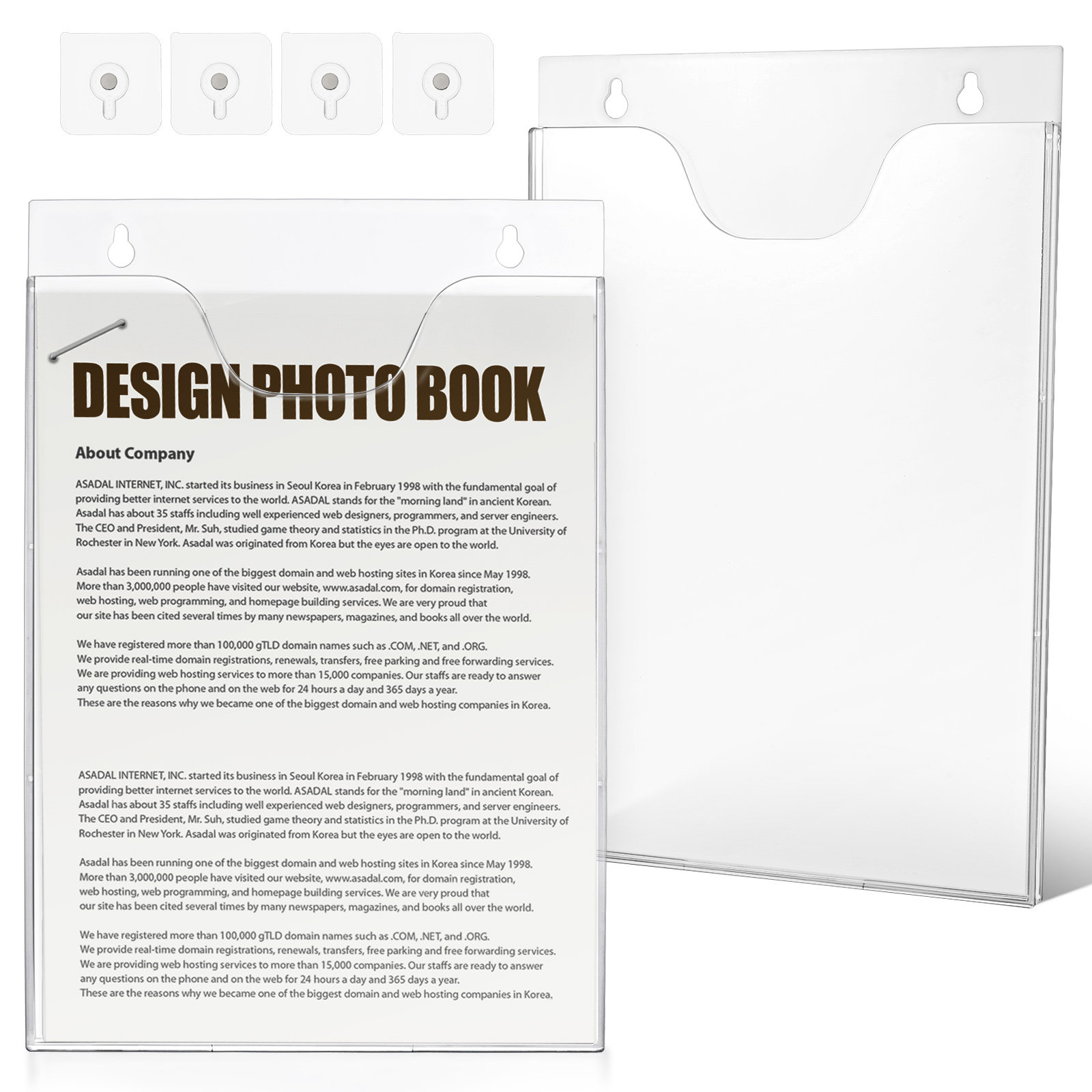 Magazine Holder Rack - 2 pezzi: portadocumenti verticale da parete