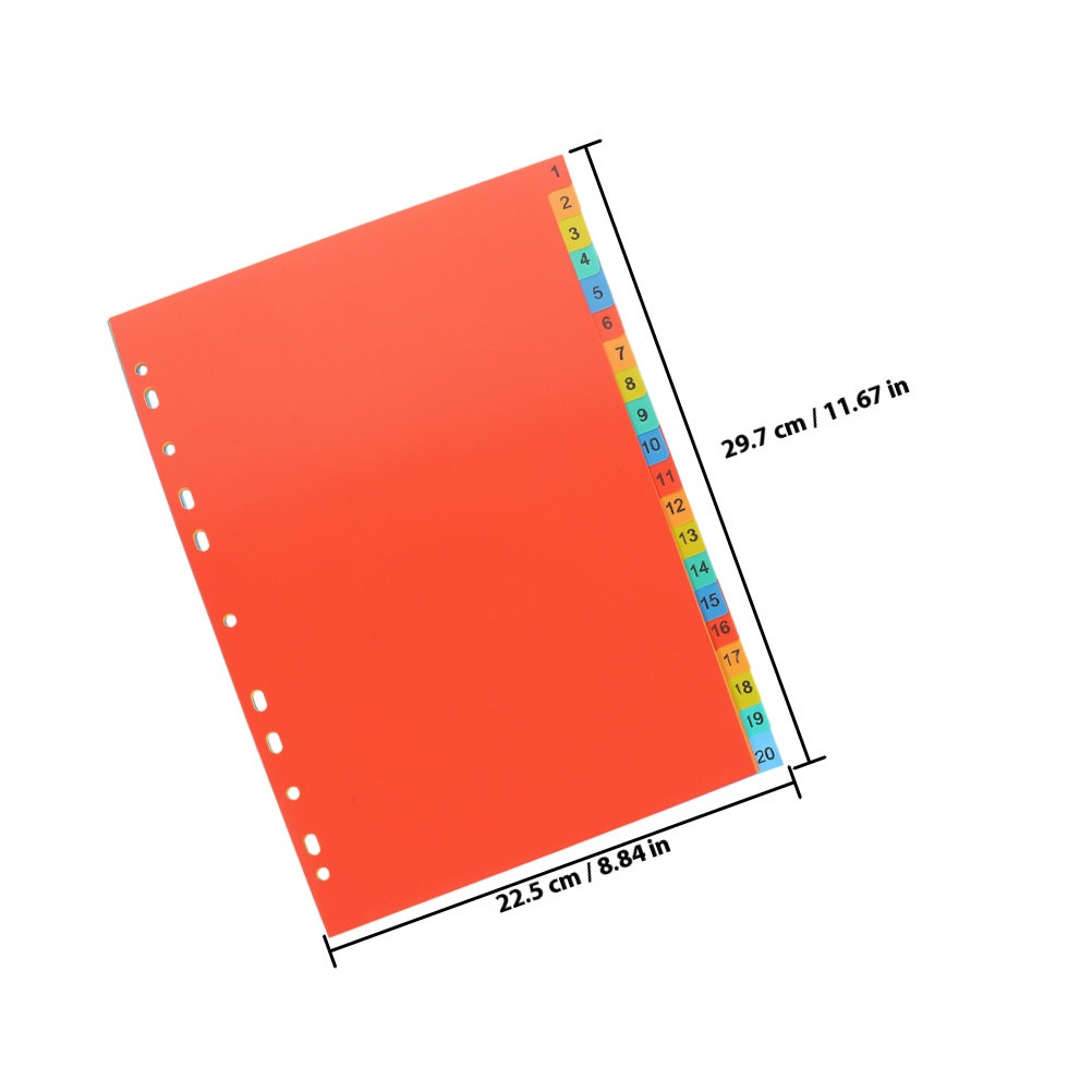 2 set di divisori in plastica  - Tab Divider A4 recensione e prezzo