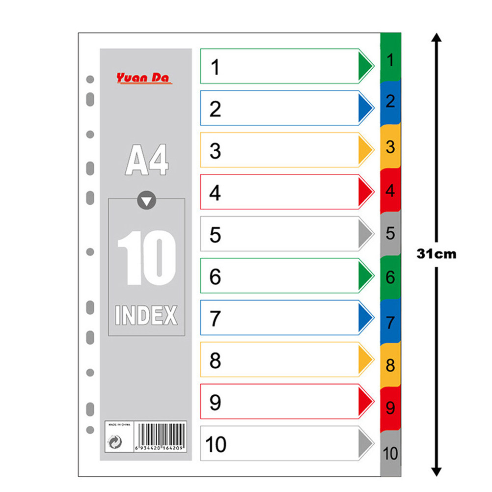 Set da 40 divisori ad indicizz - Tab Divider A4 recensione e prezzo